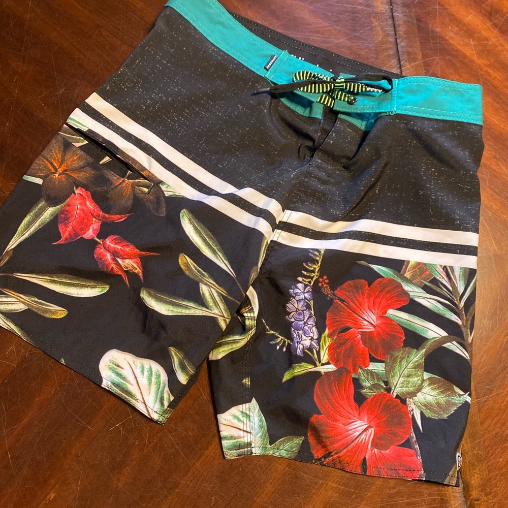 Tropical Floral Men's Swim Shorts
